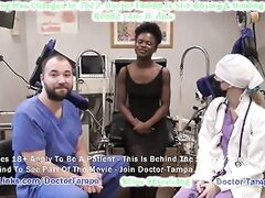 $Clov Glove In As Doctor Tampa Is About To Give Your Neighbor Rina Arem Her 1st Gyno Exam EVER on Doctor-TampaCom!