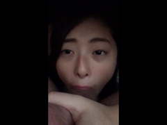 Really really beautiful Korean GF's blowjob