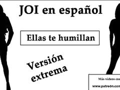 Spanish JOI. Ellas te humillan en el bosque.
