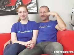 Horny ginger gets fucked by a pro