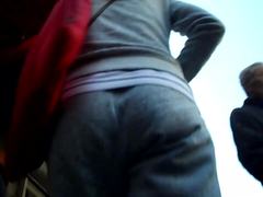 BootyCruise: Gray Warm-Ups Up-Ass Cam 2