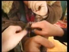 German arrested by a Hungarian police woman with long nails