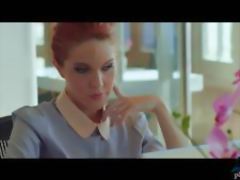 Romance novel writer redhead MILF gets carried away