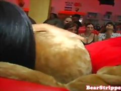 Amateur babes pounded at stripper party