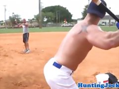 Inked muscle jock assfucking in the shower